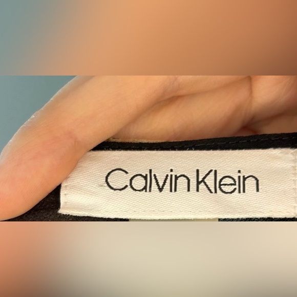 Calvin Klein A Line Floral Midi Dress with Separate Slip Size 12 - Picture 14 of 14